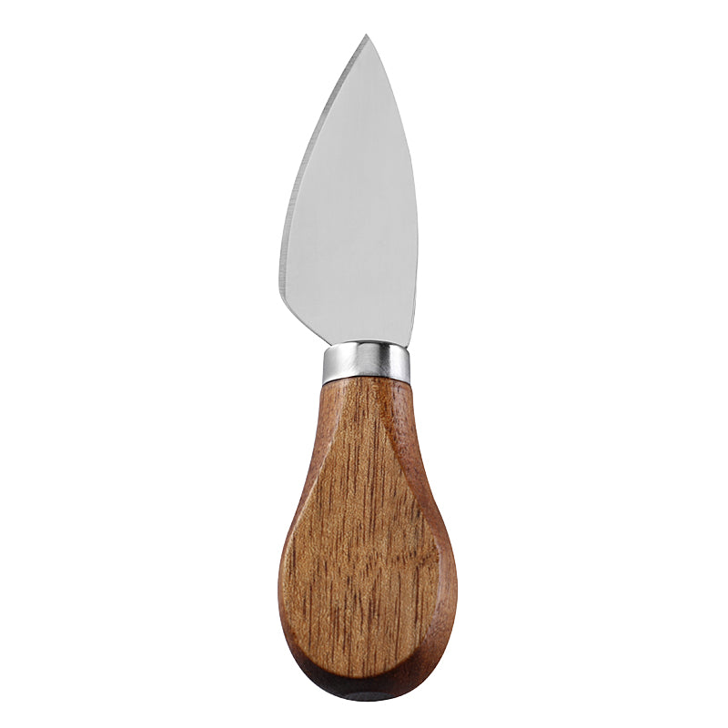 Pointed Hard Cheese Knife with Stainless Steel Blade & Acacia Flat Handle
