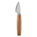 Pointed Hard Cheese Knife with Brushed Stainless Steel Blade & Rubberwood Handle