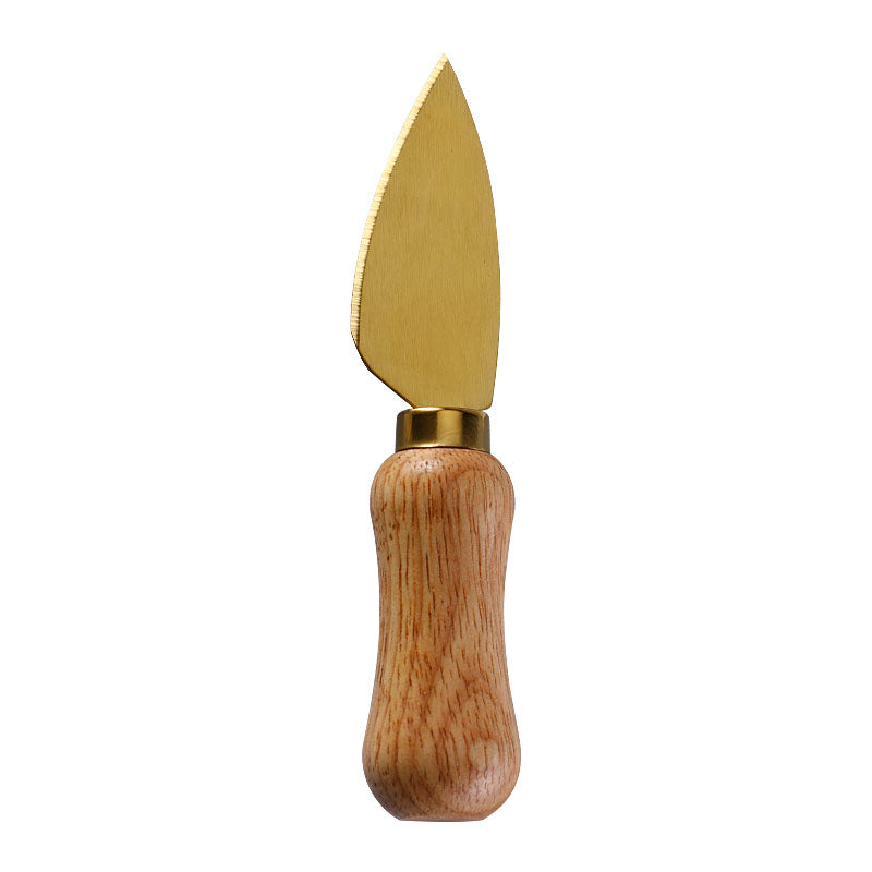 Rubberwood Handle Hard Cheese Knife
