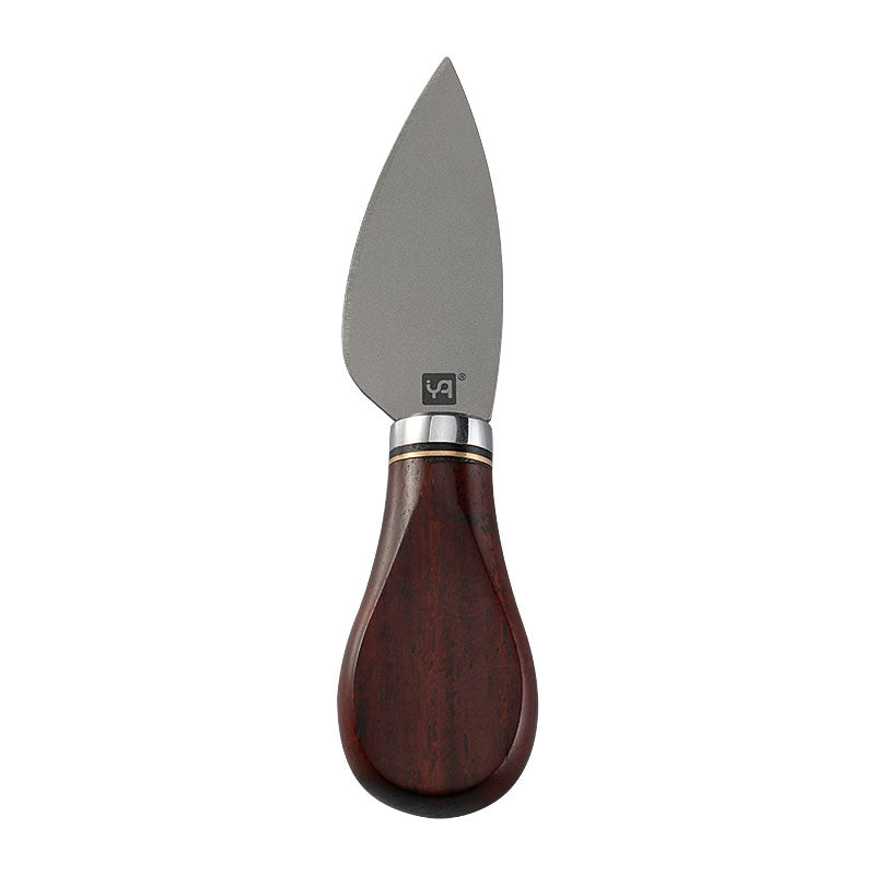RO1>Titanium Hard Cheese Knife with Rosewood Handle
