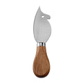 Mouse-Shaped Cheese Knife with Rubberwood Handle