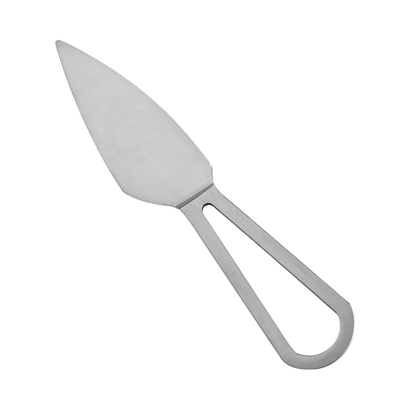 Full-Tang Triangle Parmesan Cheese Knife, Brushed Stainless Steel, Open-Loop Handle