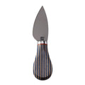 CO1>Titanium Hard Cheese Knife with Blue Colorwood Handle