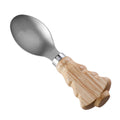 Christmas Tree Rubberwood Handle Cheese Spoon