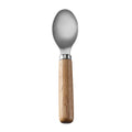 Oval Cheese Spoon with Stainless Steel Bowl & Round Rubberwood Handle
