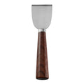 >Cheese Cleaver with Brushed Stainless Steel Blade & Walnut Tapered Handle