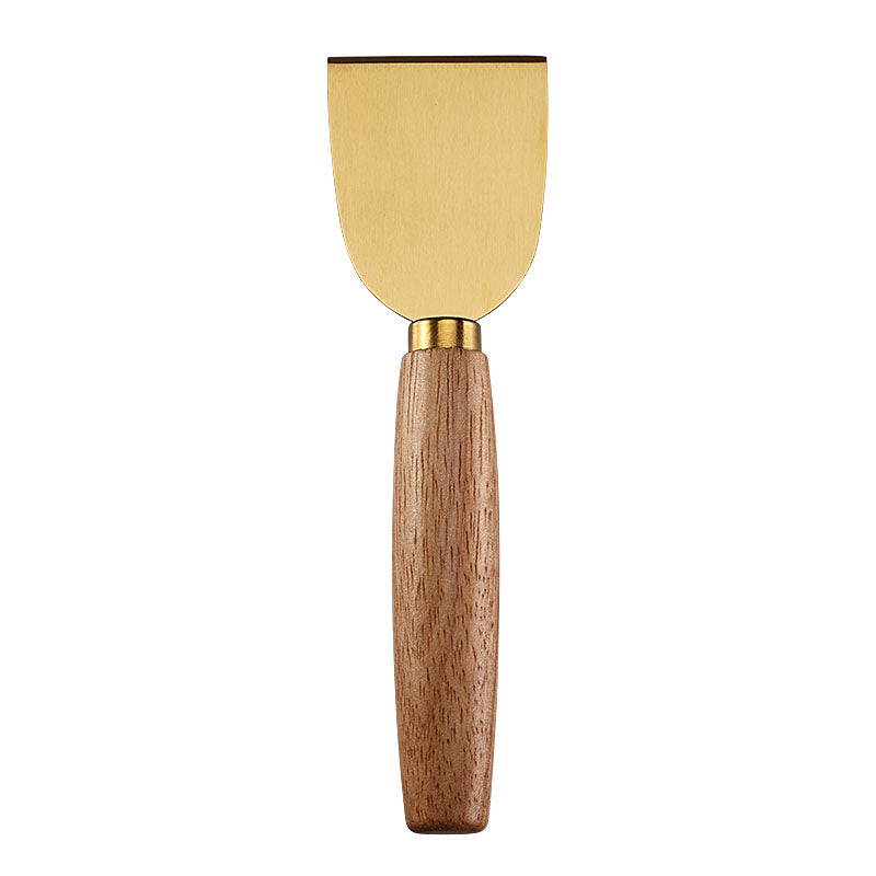 Cheese Cleaver with Brushed Stainless Steel Blade & Rubberwood Handle