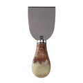 Titanium Hard Cheese Knife with Burl Wood & Resin Handle