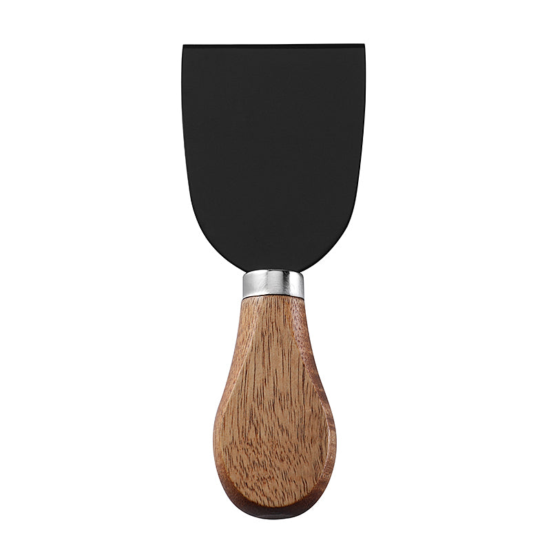 Cheese Cleaver with Stainless Steel Blade & Acacia Flat Handle