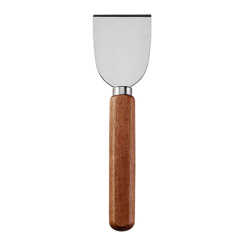 Cheese Cleaver with Stainless Steel Blade & Acacia Flat Handle