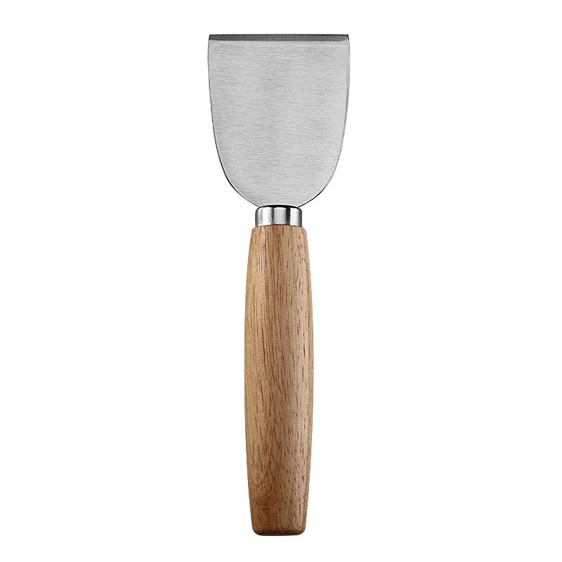Cheese Cleaver with Brushed Stainless Steel Blade & Rubberwood Handle