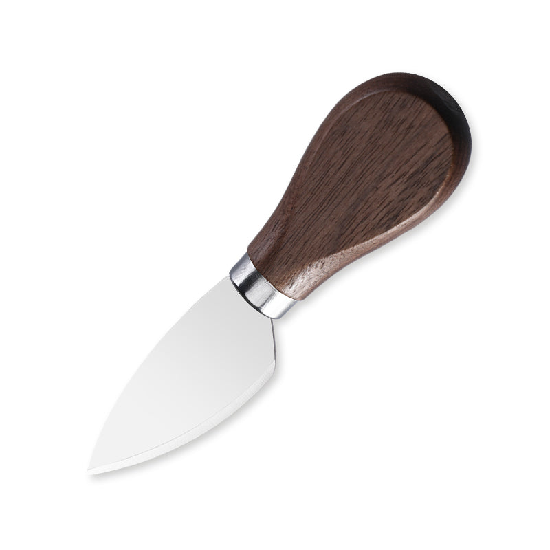 Pointed Hard Cheese Knife with Walnut Wood Handle