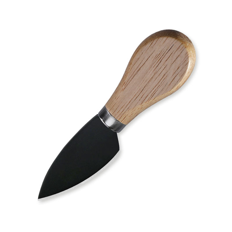 Pointed Hard Cheese Knife with Rubberwood Handle