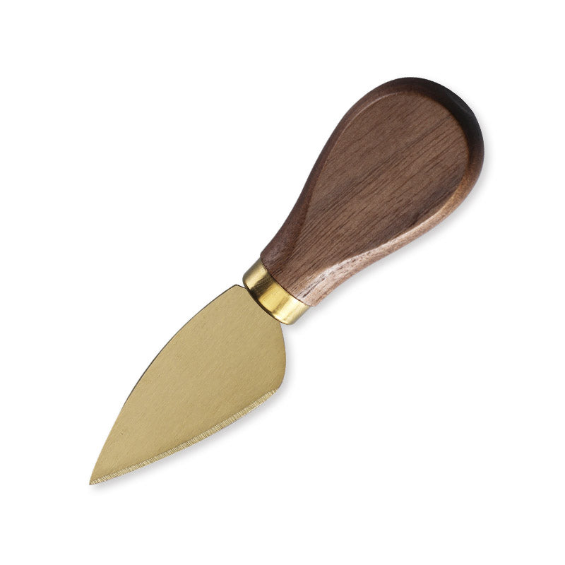 Pointed Hard Cheese Knife with Walnut Wood Handle