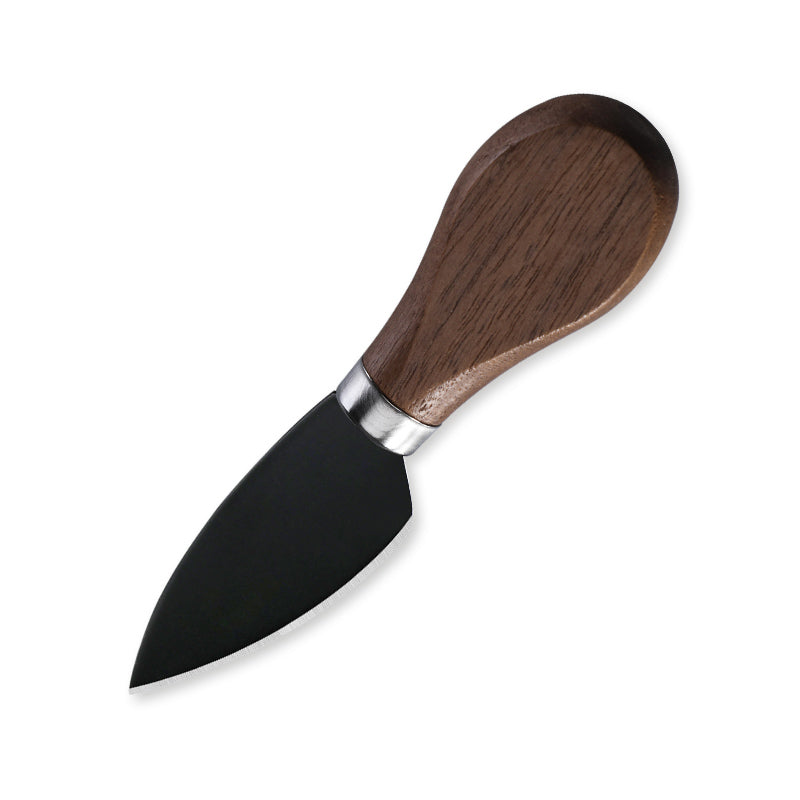 Pointed Hard Cheese Knife with Walnut Wood Handle