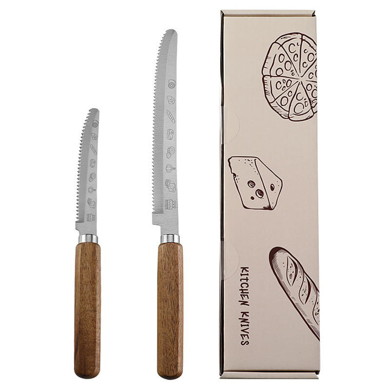 Cheese Knife Set with Gift Box | Acacia Wood Handle