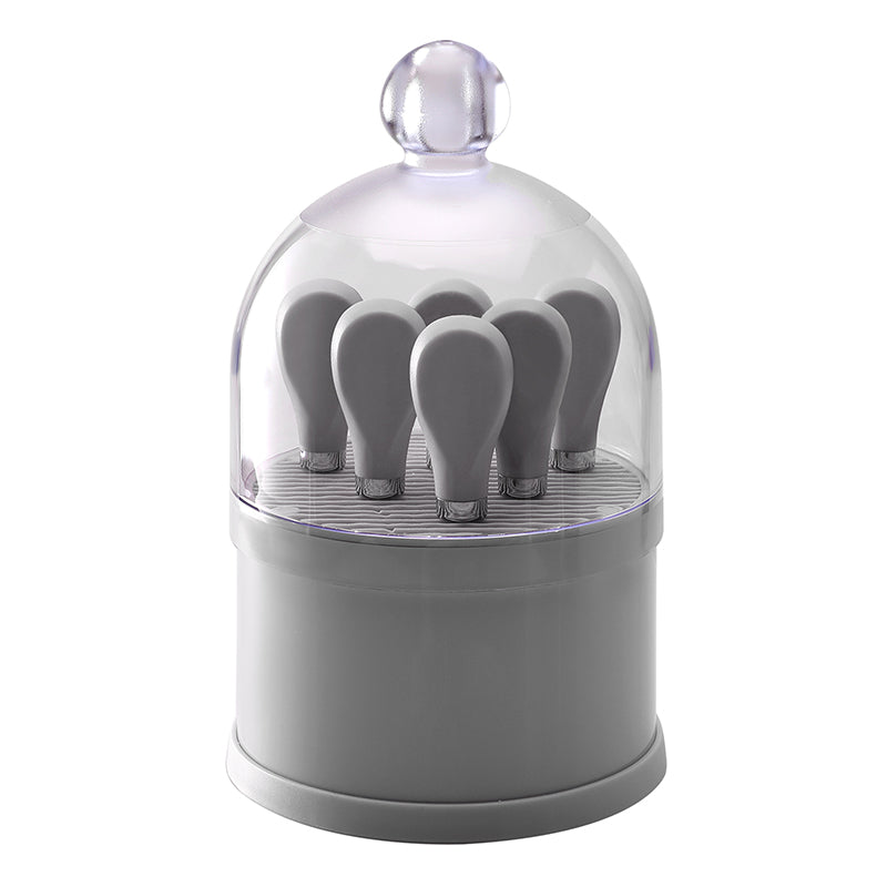 6-Piece Cheese Knife Set with Dome Stand