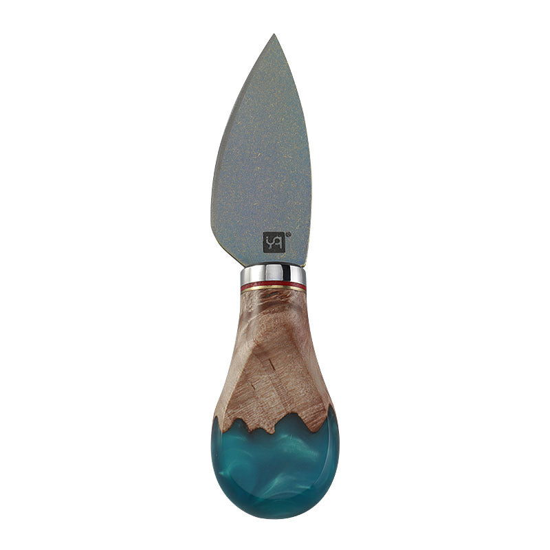 4-Piece Cheese Knife Set | Shadow Wood & Titanium