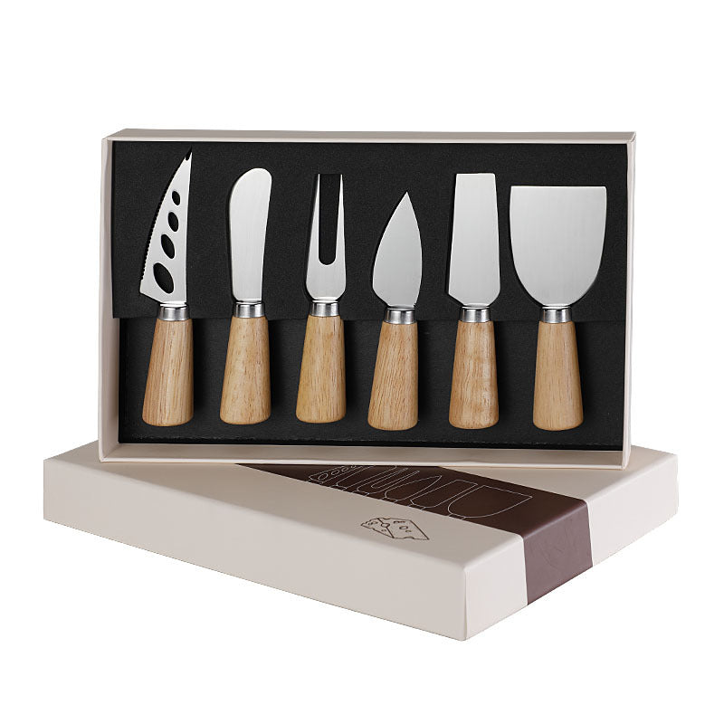 6-Piece Cheese Knife Set with Gift Box