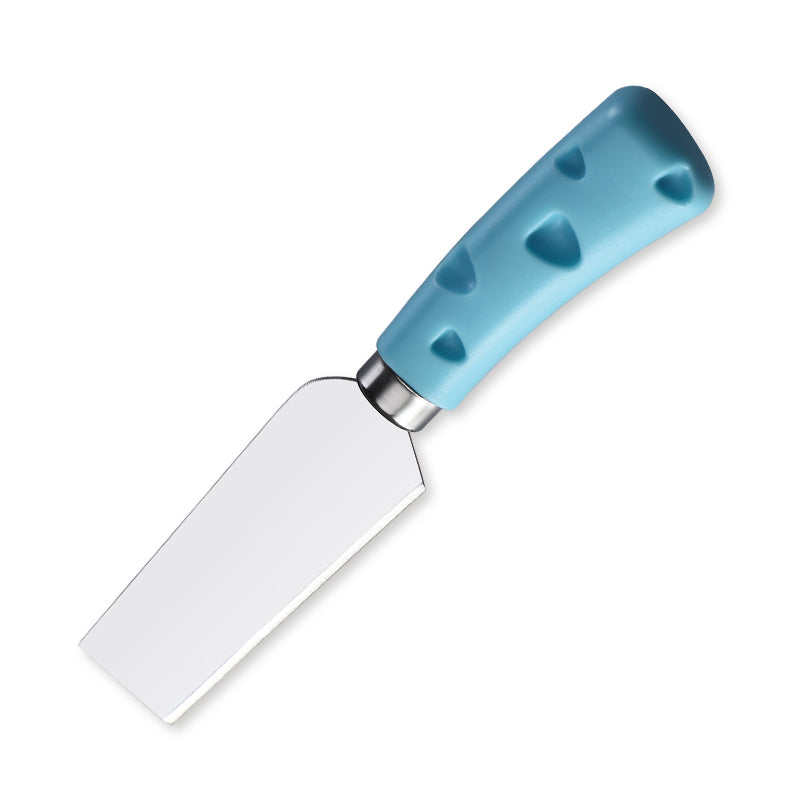 Hard Cheese Knife with Heart-Cutout Blue PP Handle