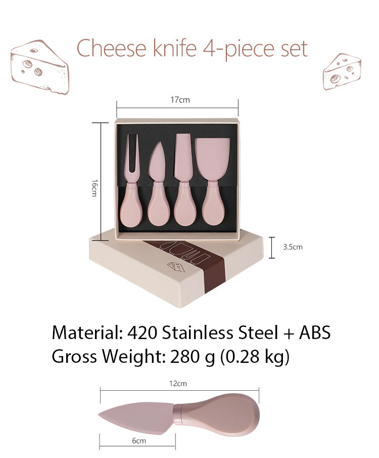 4-Piece Cheese Knife Set | ABS Handle & Stainless Steel