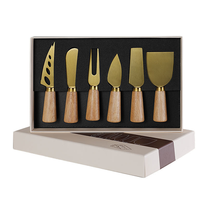 6-Piece Cheese Knife Set with Gift Box