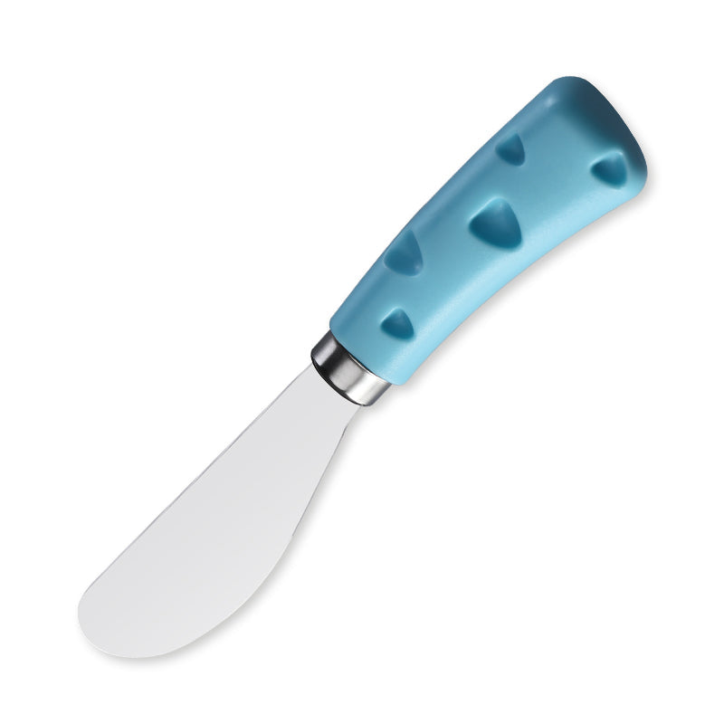 Cheese Spreader with Heart-Cutout Blue PP Handle â€?Wide Blade