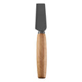 Wide Hard Cheese Knife with Black Titanium-Coated Blade & Rubberwood Handle