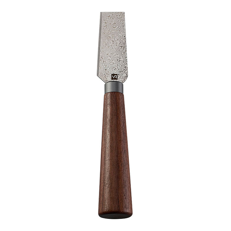 Damascus Steel Cheese Fork with Walnut Wood Handle