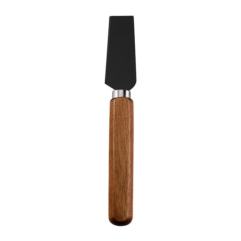 Wide Hard Cheese Knife with Stainless Steel Blade & Acacia Flat Handle