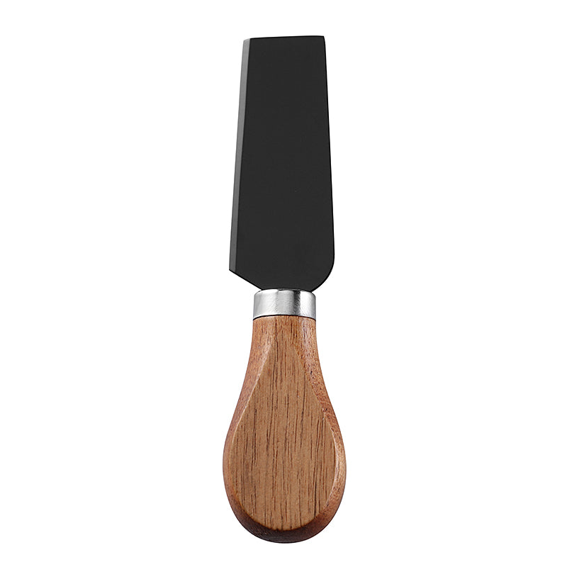 Wide Hard Cheese Knife with Stainless Steel Blade & Acacia Flat Handle