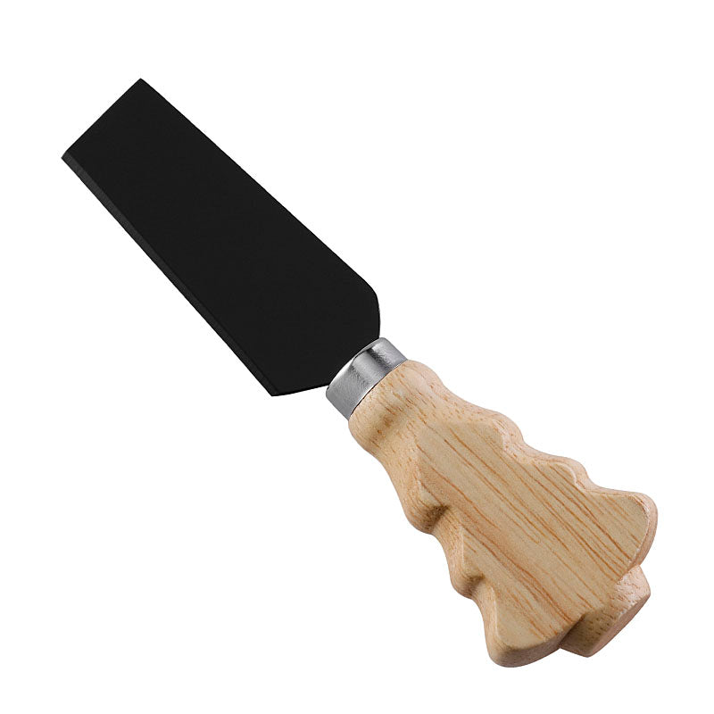 Christmas Tree Cheese Cleaver with Rubberwood Handle