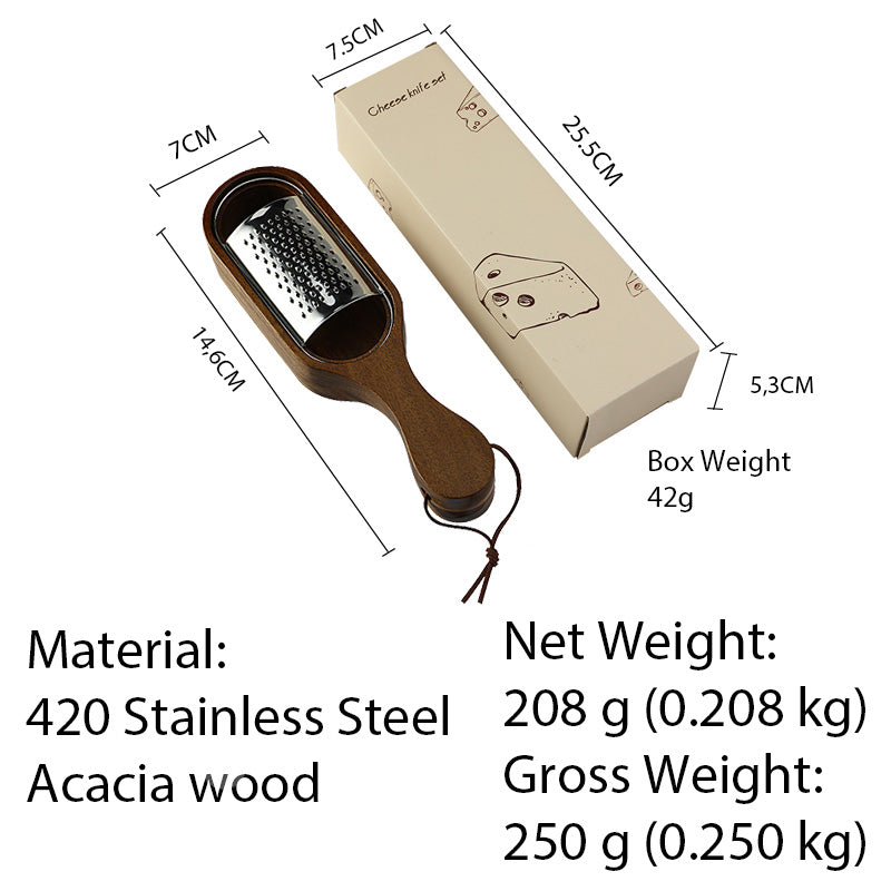 Cheese Grater with Acacia Wood Handle