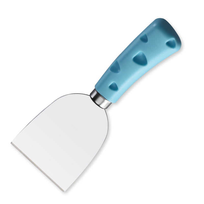 Pointed Hard Cheese Knife with Heart-Cutout Blue PP Handle