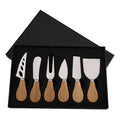 Bamboo Handle Cheese Knife Set, 6-Piece
