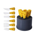 6-Piece Cheese Knife Set with Stand