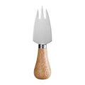 Rubberwood Handle Three-Tine Cheese Fork
