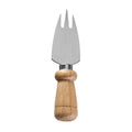Rubberwood Handle Three-Tine Cheese Fork