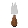 Three-Prong Cheese Fork with Stainless Steel Tines & Acacia Flat Handle