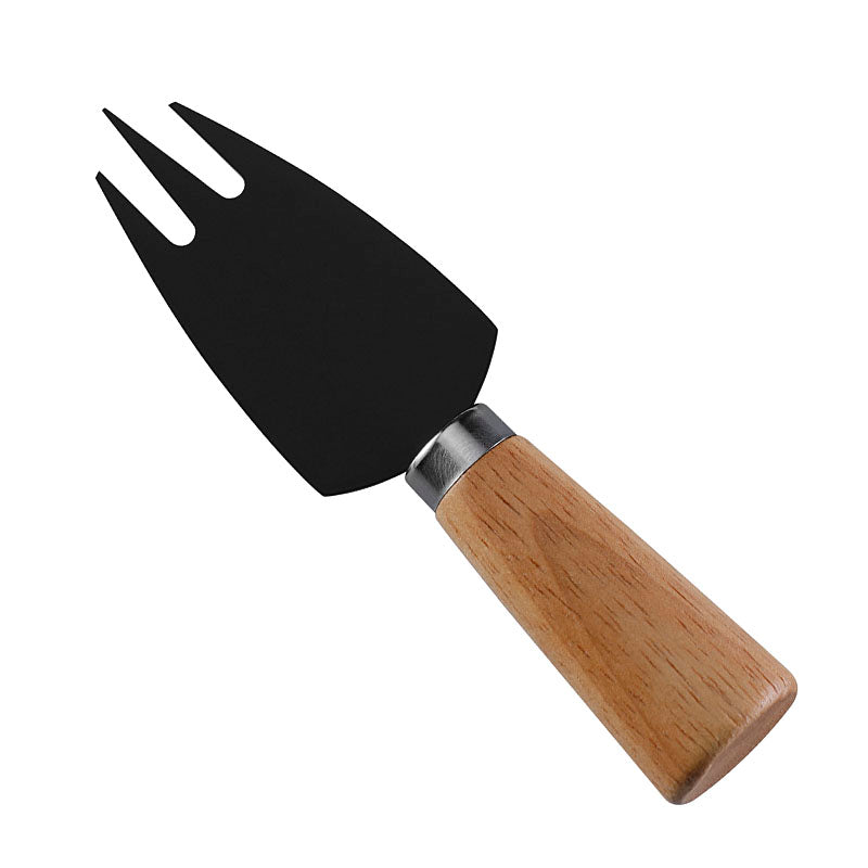 Rubberwood Handle Three-Tine Cheese Fork