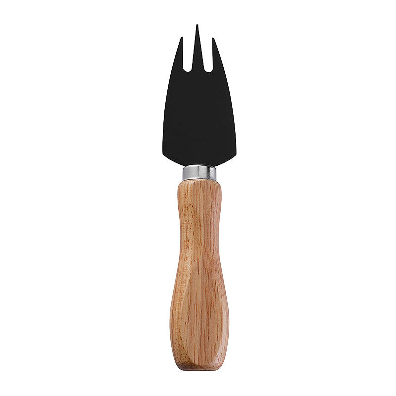 Rubberwood Handle Three-Tine Cheese Fork