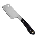 Cheese Cleaver with Hanging Hole, Stainless Steel Blade & Black Pakkawood Handle