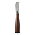 Damascus Steel Soft Cheese Knife with Walnut Wood Handle