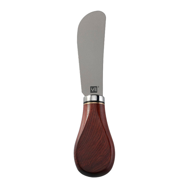 PA1>Titanium Butter Knife & Cheese Spreader with Padauk Wood Handle