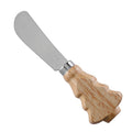 Christmas Tree Cheese Spreader with Rubberwood Handle