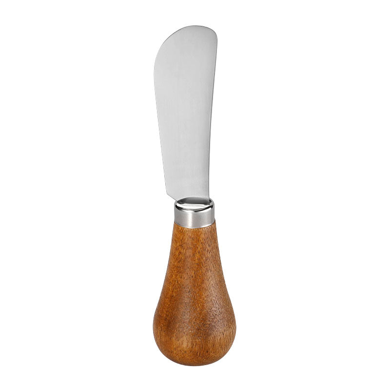 Cheese Spreader with Acacia Wood Bulb Handle