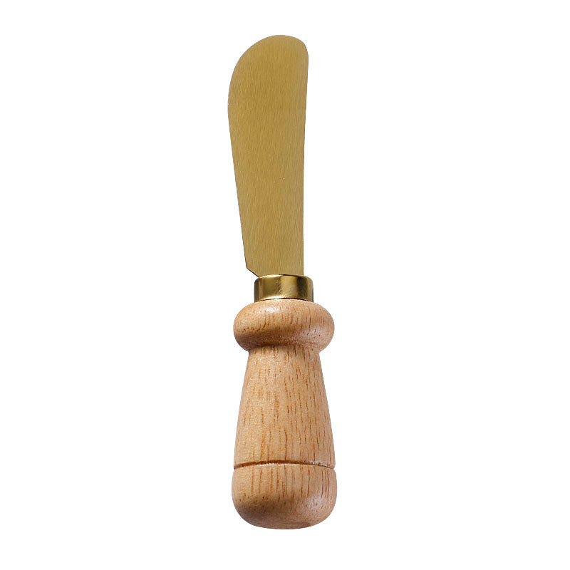 Rubberwood Handle Cheese Spreader