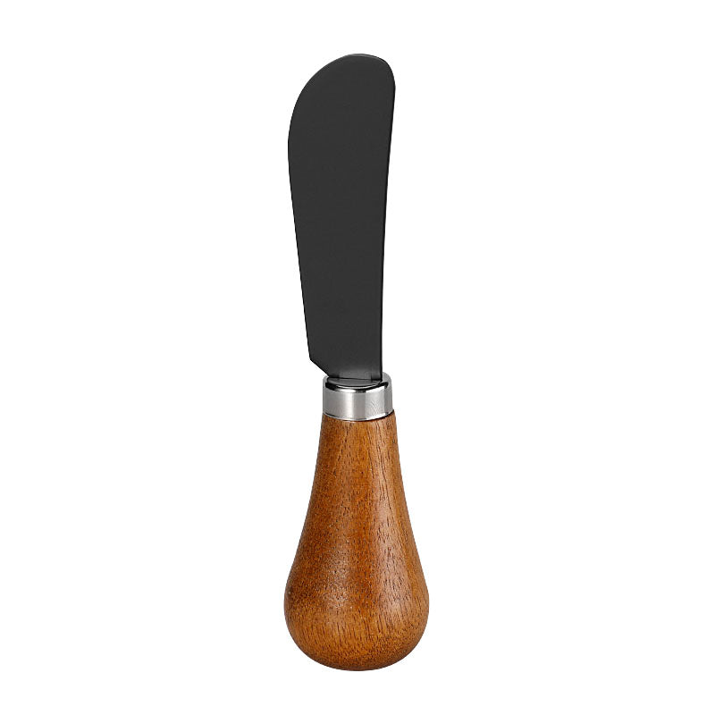 Cheese Spreader with Acacia Wood Bulb Handle