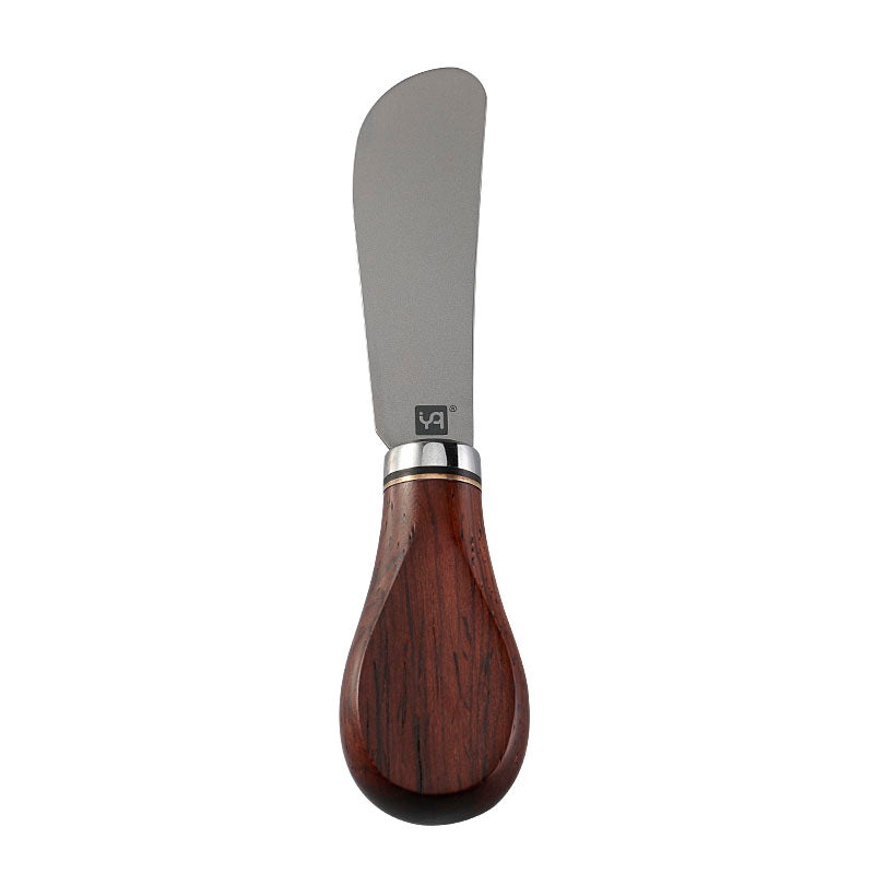 RO1>Titanium Butter Knife & Cheese Spreader with Rosewood Handle