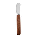 Round-Tip Cheese Spreader with Stainless Steel Blade & Acacia Flat Handle